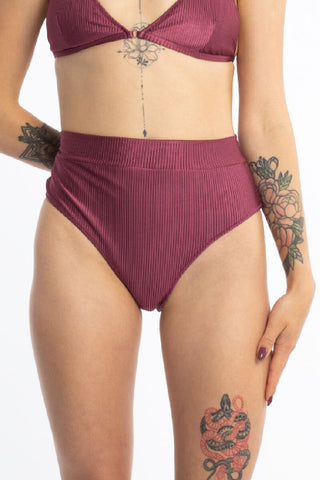 Bottom High Colaless Shine - Canalé Rosa - 2