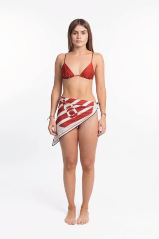 Bandana Blanco/Ladrillo - 1