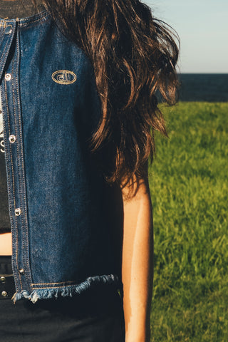 Chaleco denim azul - 4