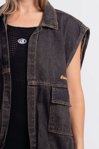 Chaleco denim negro - 6