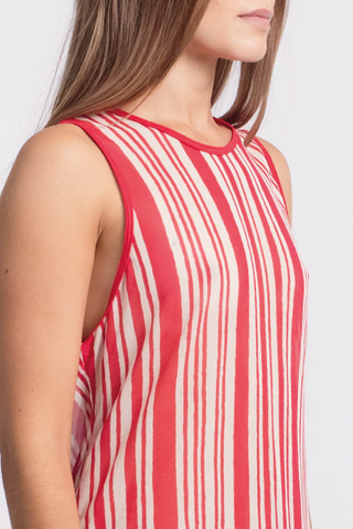 Vestido Rayas Rojas - 5