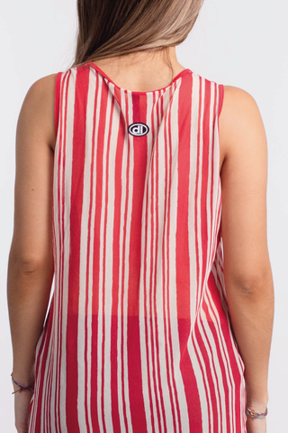 Vestido Rayas Rojas - 6