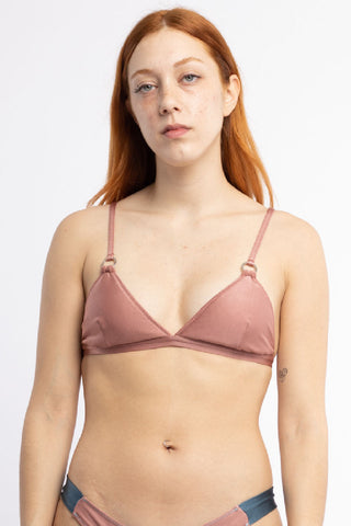 Top Triángulo Shine - Rosa