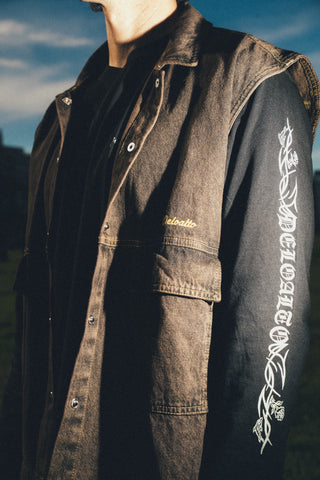 Chaleco denim negro - 9