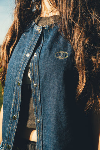 Chaleco denim azul
