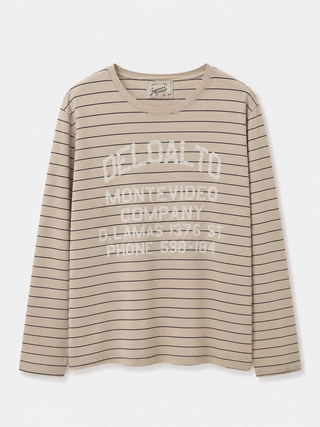 Remera manga larga a rayas