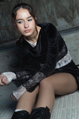 Blusa Bote Terciopelo