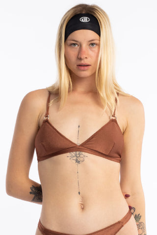 Top Triángulo Shine - Óxido