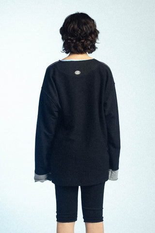 Buzo Footer Negro
