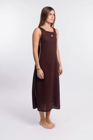 Vestido Choco Largo