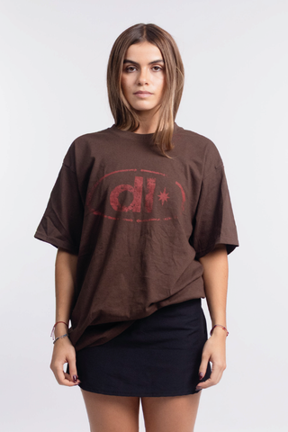 Remera elipse star choco